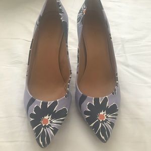 J. Crew Floral Heels